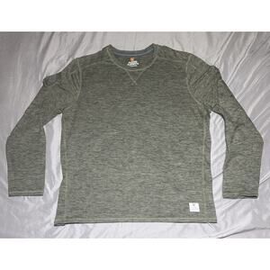 Rugged Elements Mens L Olive Green Heather Crew Neck Performance L/S Shirt
